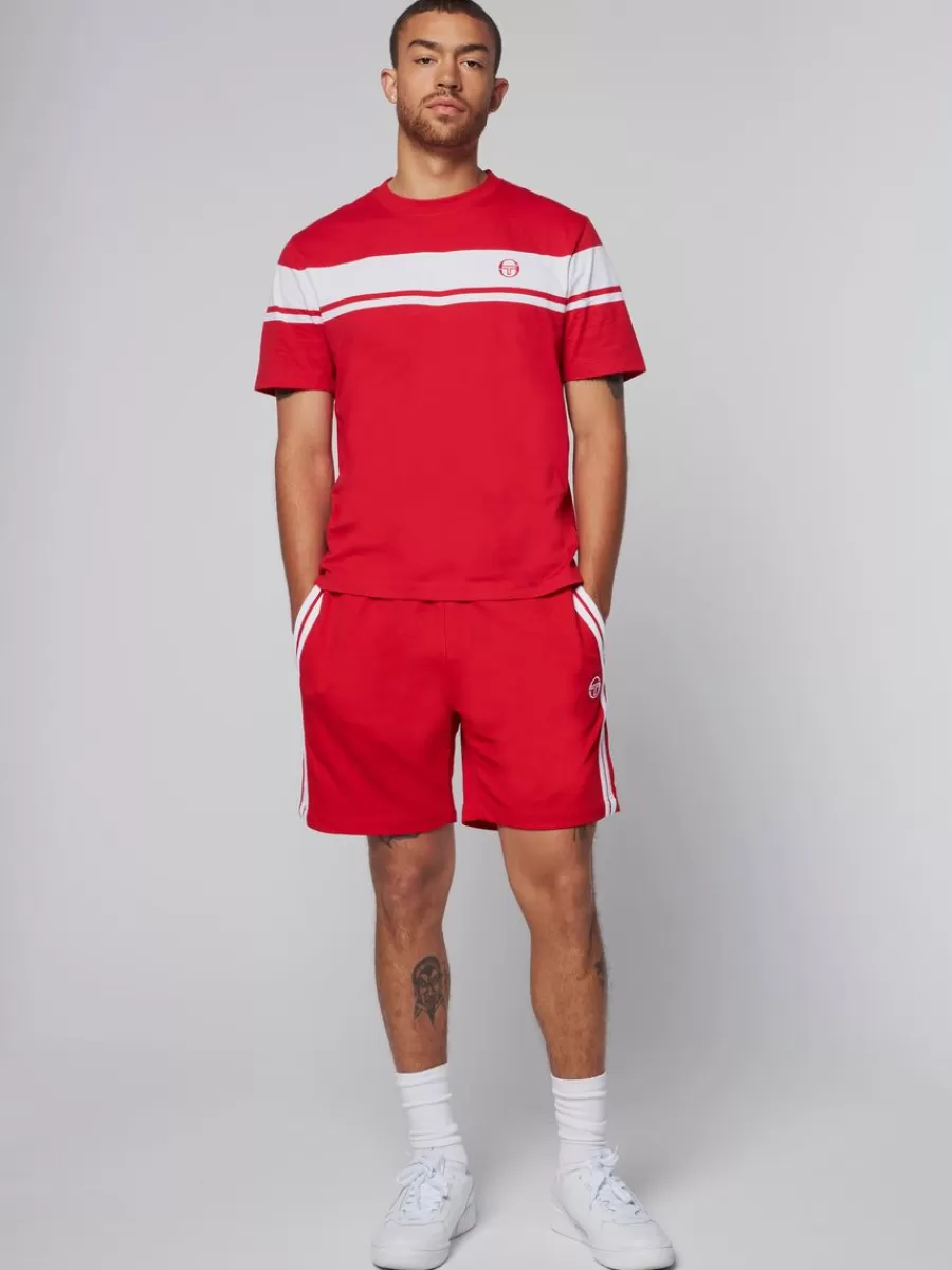 T-Shirts>Sergio Tacchini Damarindo T-Shirt- Adrenaline Rush/ White