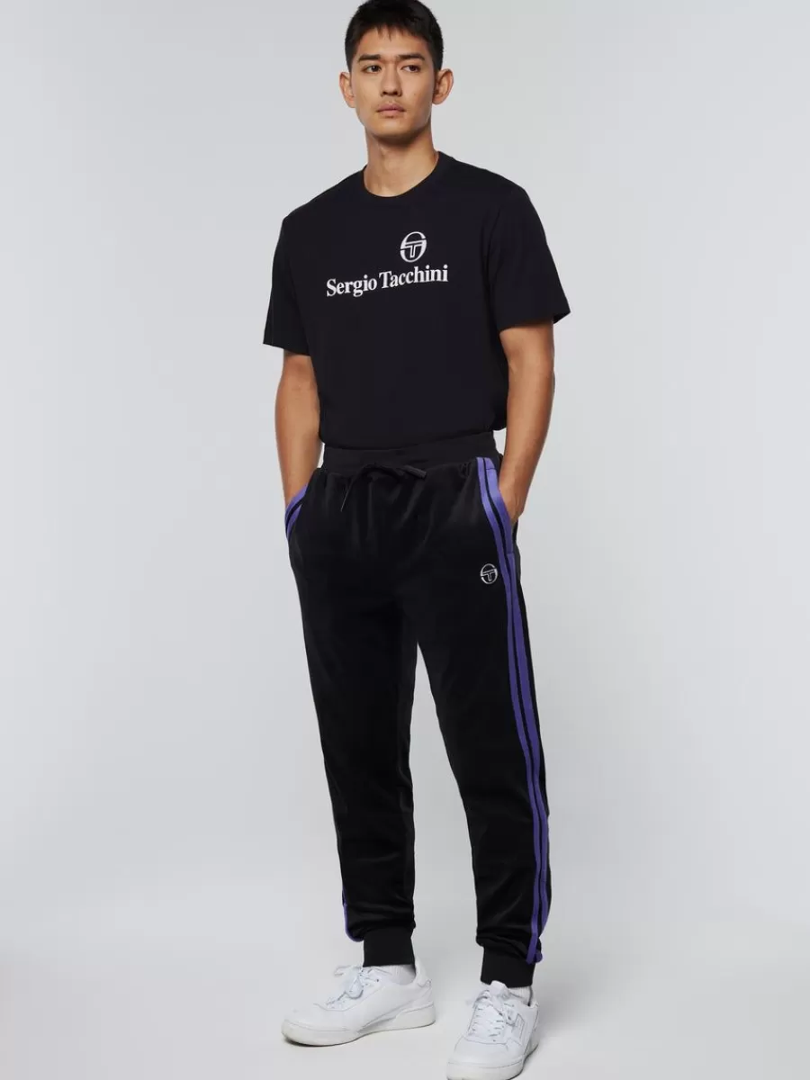 Velour>Sergio Tacchini Damarindo Velour Track Pant-Black/ Liberty